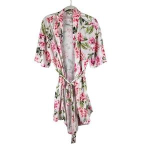 Show Me Your Mumu Pink Floral Wrap Robe One Size